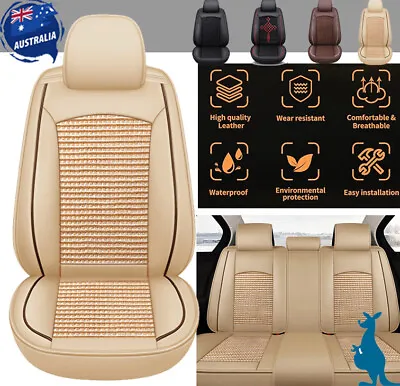 PU Leather Seat Cover Full Set Front Rear For Holden Colorado Cruze Captiva Part • $99.75