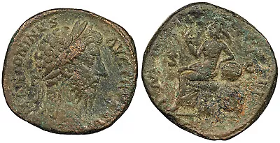 Marcus Aurelius 161-180 A.D. Sestertius Good Fine IMP VI COS III #AC99261 • $72