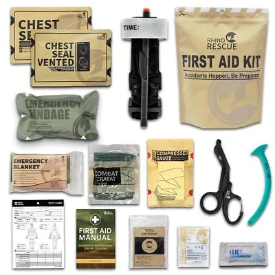 Tactical Trauma Kit Emergency First Aid Stop The Bleed IFAK Refill Supplies Comb • $64.04