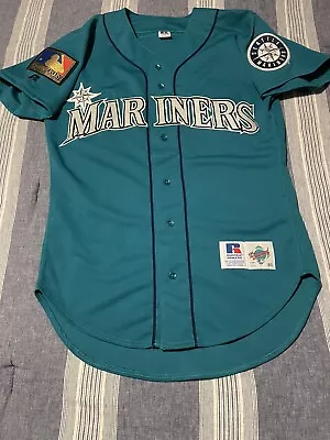Ken Griffey Jr Seattle Mariners 1994 Authentic Russell Teal Jersey Sz 40 M • $76