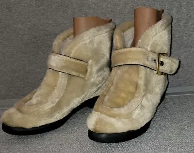 Vintage Seal Fur Shearling Boots Womens US Size 8 • $34.99