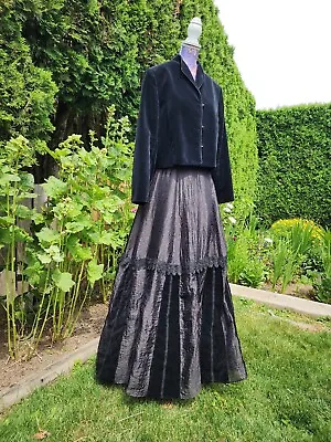 Vintage Victorian Inspired Mourning Skirt Theatre Costume ( SKIRT ONLY ) • $40.10