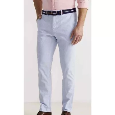 NWT VINEYARD VINES BLUE WHITE SEERSUCKER STRIPE BREAKER PANTS 36x32 50% OFF! • $59.99