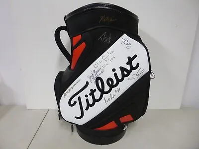 Titleist Mini Caddy Golf Bag Waste Bin Autographed Basketball Players Jack Goose • $199.95