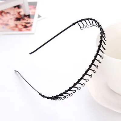 £2.25 • Buy METAL Wire HEADBAND Football Sports Gym Toothed Alice Hair Head Band Mens Boys