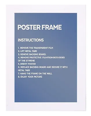 White Maxi Poster FrameSize(61 Cm X 91.5 Cm(36 X 24 Inch) • £16.90