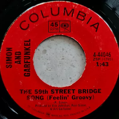 £6 • Buy Simon & Garfunkel - The 59th Street Bridge Song (Feelin' Groovy) - 1967 - 7 