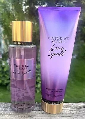 Victoria's Secret LOVE SPELL 8.4 Oz Body Mist And Lotion -  Set • $25.80