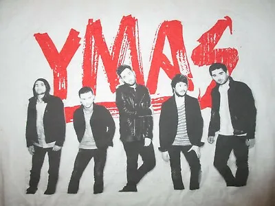 YOU ME AT SIX CONCERT T SHIRT Cities Dates 2013 Tour 2-Sided YMAS Band Members L • £31.48