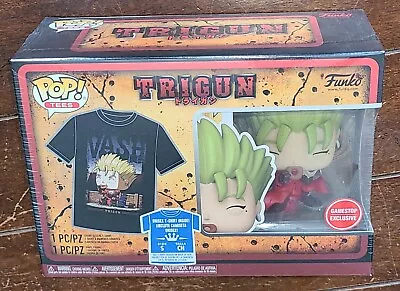 Pop! (2023) Tees TRIGUN: (1) Small T-Shirt & VASH Pop Vinyl Figure #BSP20230531 • $27.98