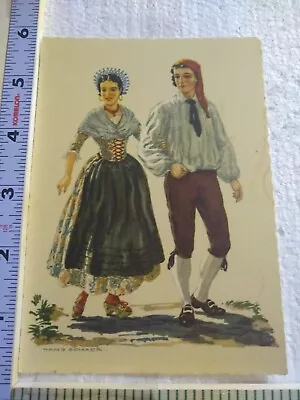 Postcard 18th Century Swiss Costume Tessin (Ticino) Switzerland • £12.54