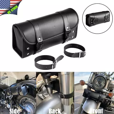 Motorcycle Waterproof Leather Luggage Motorbike Saddle Bag Pannier Side Tool Box • $23.32