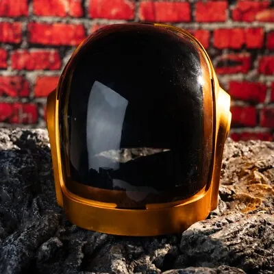 Xcoser Kids Daft Punk Guy-Manuel Helmet Cosplay Mask Resin Props Gold Halloween • $75.99