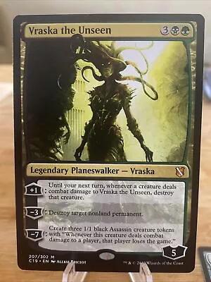$1.50 • Buy MTG Vraska The Unseen Commander 2019 207/302 Regular Mythic