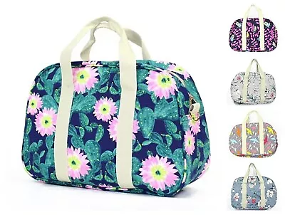 Weekend Holdall Travel Flight Bag * Matt Oilcloth By Hazel & Pip Shoulder Strap • £17.95