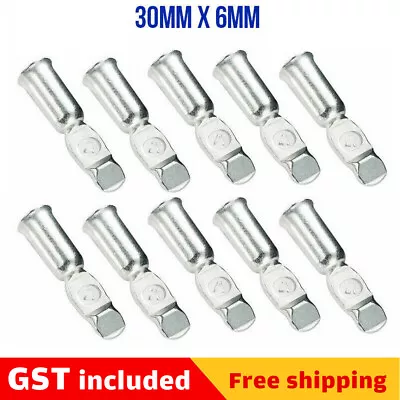 $6.35 • Buy 10pcs Lugs Terminals For Anderson Plug Contacts Pins 50 Amp Connectors 6AWG AU