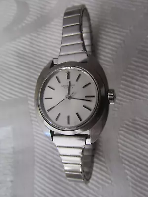 Vintage Womens IWC International Watch Co Stainless Steel Manual Wristwatch Fish • $385.35