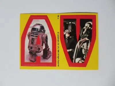 1980 Topps Star Wars Empire Strikes Back Series 1 Sticker #14 Darth Vader • $3.49