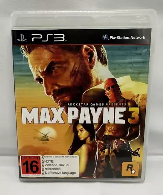 Max Payne 3 III PAL SONY PlayStation 3 Complete • $9.95