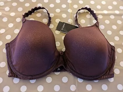 Marie Jo Tom Bra Aubergine With Sparkles Size 38E BNWT • £15