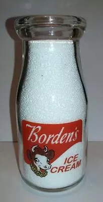 Super Nice Bordens Ice Cream 1/2 Pint Milk Bottle • $14.99