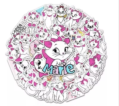 Disney Marie The Cat Aristocats Stickers 50 Pc For Tumbler Laptop Car US SELLER • $13.99