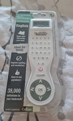 Collins Electronic English White  Dictionary Bookmark. • £12.99