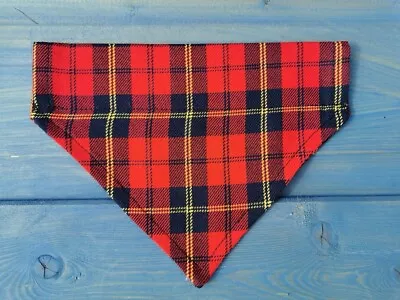 Handmade Dog Bandana Slide On Collar Neckerchief Scarf Gift Present • £3.75