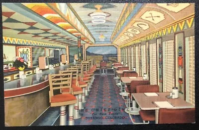 Chief Diner Cafe Interior View Restaurant Durango CO Vintage Postcard Y94 • $20