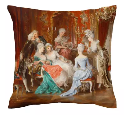 French Tapestry Vintage Style Classic Party Art Velvet Cushion Cover Pillow Case • $27.90