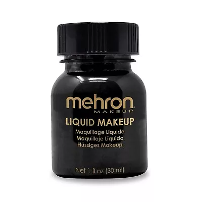 Liquid Makeup 1 Oz Face Body Paint Artist Theatrical Fair Park Clown Mehron MUA  • $9.95