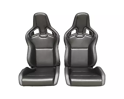 Genuine Recaro Seats Sportster CS Ambla Black Leather - Brand New (Pair) • $6290