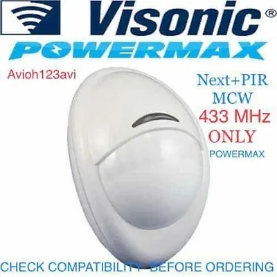 VISONIC Motion Detector Next+ PIR MCW 433 MHz • $62