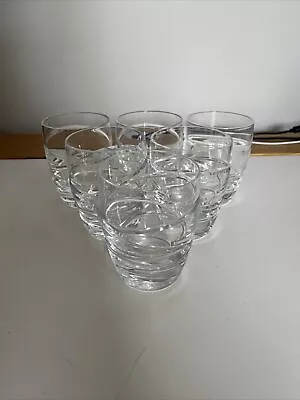 Stuart Crystal Jasper Conran AURA  6 X Heavy Drinks Tumblers • £120