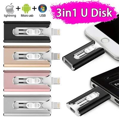 3 In 1 Storage Memory Stick 1TB USB Flash Drive U Disk For IPadPC IPhone Android • $20.99