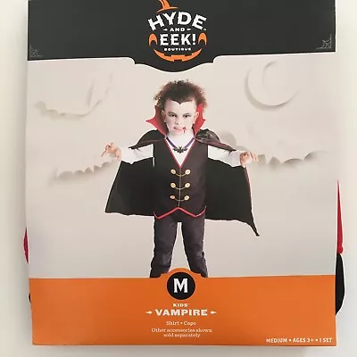 Vampire Kids Halloween Costume Cape & Shirt Size M (8-10) *Measurement Photo • $19.99