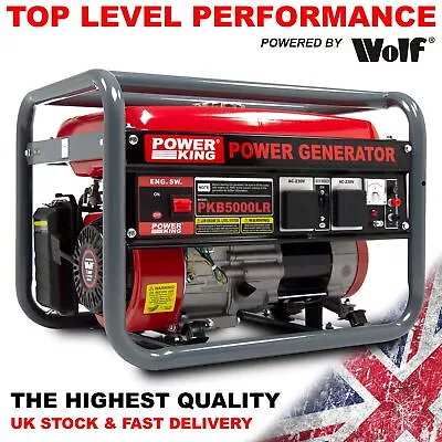 Petrol Generator PowerKing Portable PKB5000LR 3200w 4KVA Quiet Camping Power • £289.94