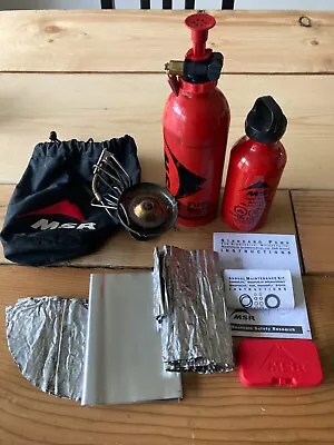 MSR WhisperLite Backpacking Stove W/ 2x Fuel Bottle Heat Reflectors Maint Kit • $79