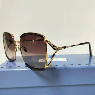 $199 • Buy GUCCI GG0593SK 002 Gold/Havana Frame Brown Lens Sunglasses