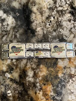 Support Our Troops A Italian Charm Bracelet New 9mm & 18mm • $6