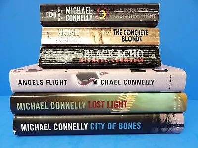 Michael Connelly Lot Of 6 Books Harry Bosch Series 3 HC & 3 PB • $12.99