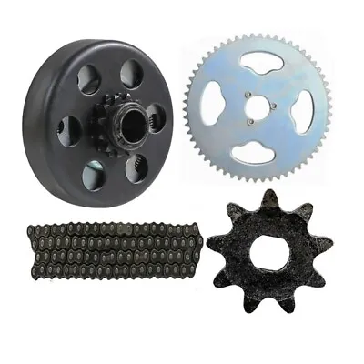 3/4  Shaft #35 Chain 12T Clutch #35 Front Rear Sprocket Go Kart Mini Bike Trike • $18.43