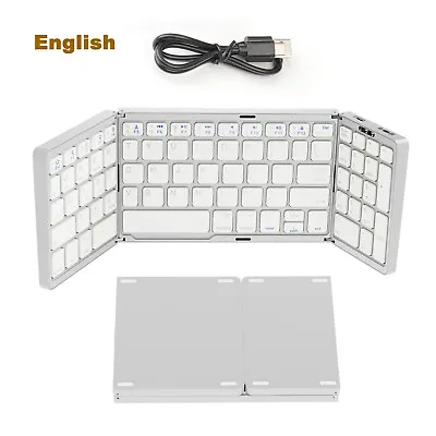 Mini Portable Folding Keyboard BT Number Keypad For Mac German French Spanish • $29.99