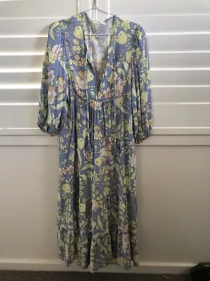 JAASE Floral Maxi Dress SzS/10-12 • $39