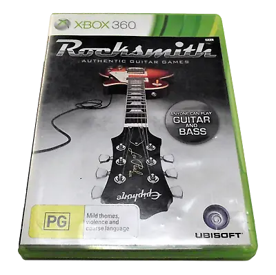 Rocksmith Authentic Guitar Games XBOX 360 PAL XBOX360 • $19.90
