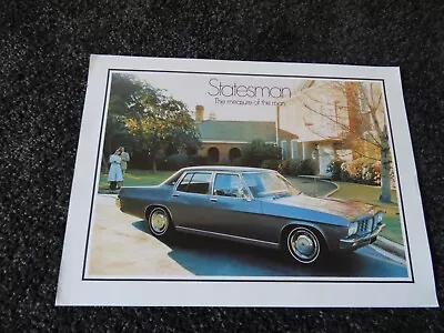 Genuine Original Holden Hq Statesman Brochure . • $45