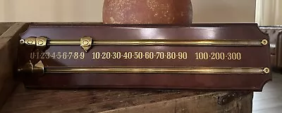 VINTAGE 1991 Snooker Table Billiards Pool Scoreboard BOMBAY COMPANY Wood & Brass • $49.90