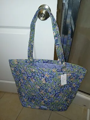 NEW Vera Bradley Grand Tote Hanging Around Large Quilted 17  Purse Sloth Fabric • $41.65