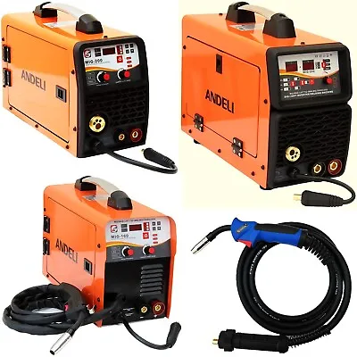 ANDELI Inverter MIG Welder Gas Gasless 160A 200A 250A DC Lift-TIG MMA 5 In 1 • £288.99