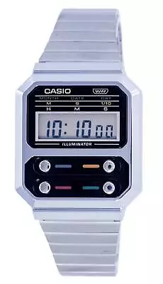 Casio Vintage Digital Stainless Steel A100WE-1A A100WE-1 Men's Watch • $92.49